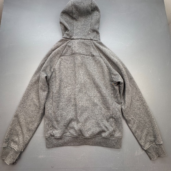 Rip Curl Hoodie Men's Medium Gray Anti Fleece Full Zip Water Resistant Surf - Picture 13 of 15